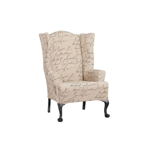 Waverly Box Cushion Wingback Slipcover & Reviews Wayfair